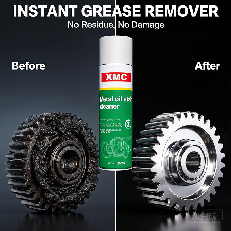 Metal oil stain cleaner